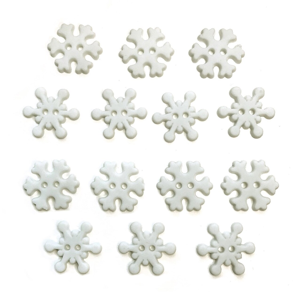 Buttons Galore Snowflake Craft Buttons - 42 Sewing & Craft Buttons